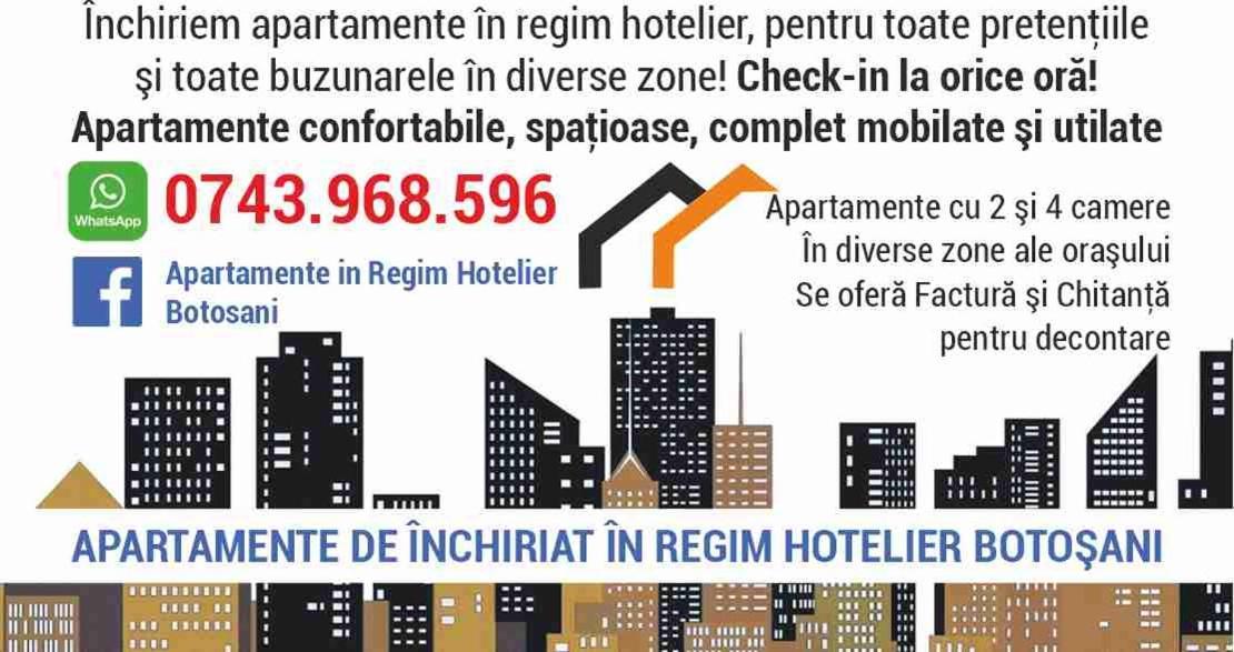 Apartament De Lux Zona 0 Botosani 2 Camere Экстерьер фото
